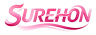 jimeng-2026-01-25-9534-SUREHON，生成logo图片。有活力。朝气蓬勃。字母变形。有艺术感。粉色 (1)